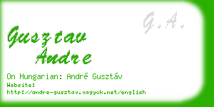 gusztav andre business card